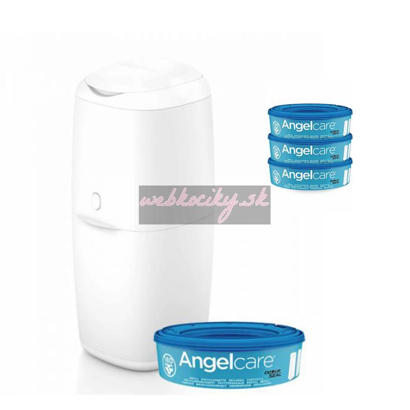ANGELCARE Kôš na plienky Classic + 1 kazeta + náhradné kazety 3 ks