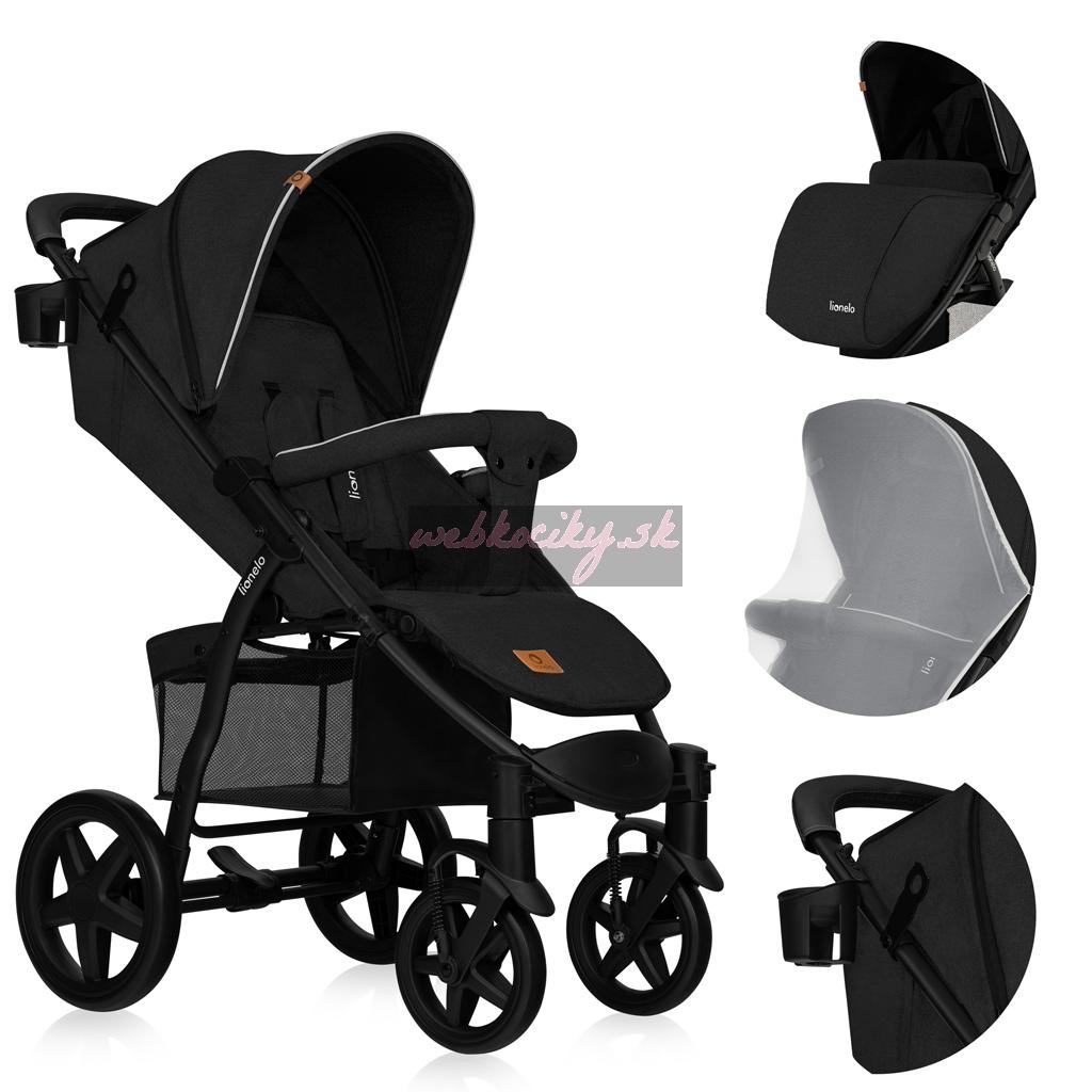 LIONELO Kočík športový Annet Plus Black Carbon