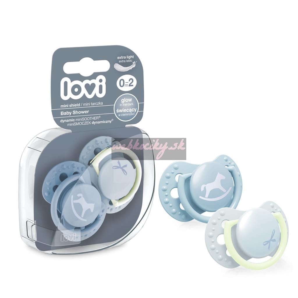 LOVI Cumlík mini Baby shower 0-2m 2ks chlapec