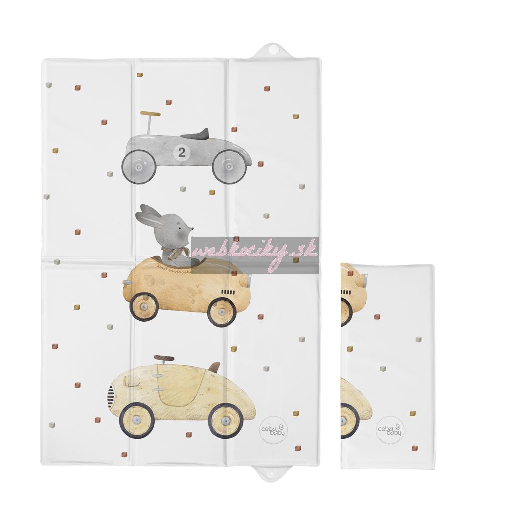 CEBA BABY Podložka prebaľovacia cestovná (60x40) Basic Bunny Driver