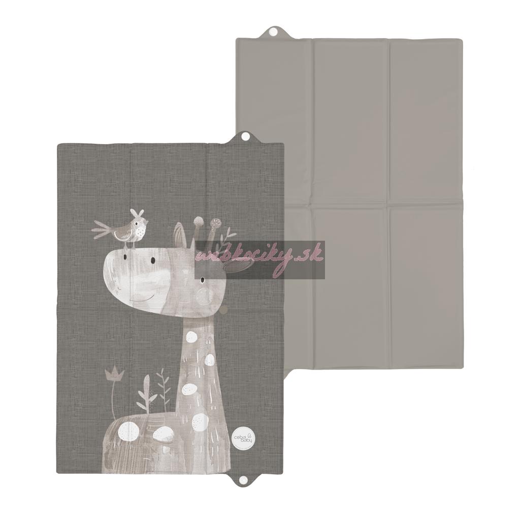 CEBA BABY Podložka prebaľovacia cestovná (60x40) Basic Friendly Giraffe
