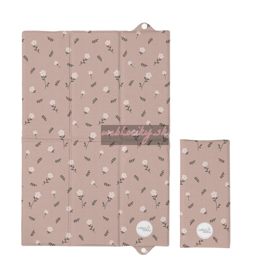 CEBA BABY Podložka prebaľovacia cestovná (60x40) Basic Petite Blossoms