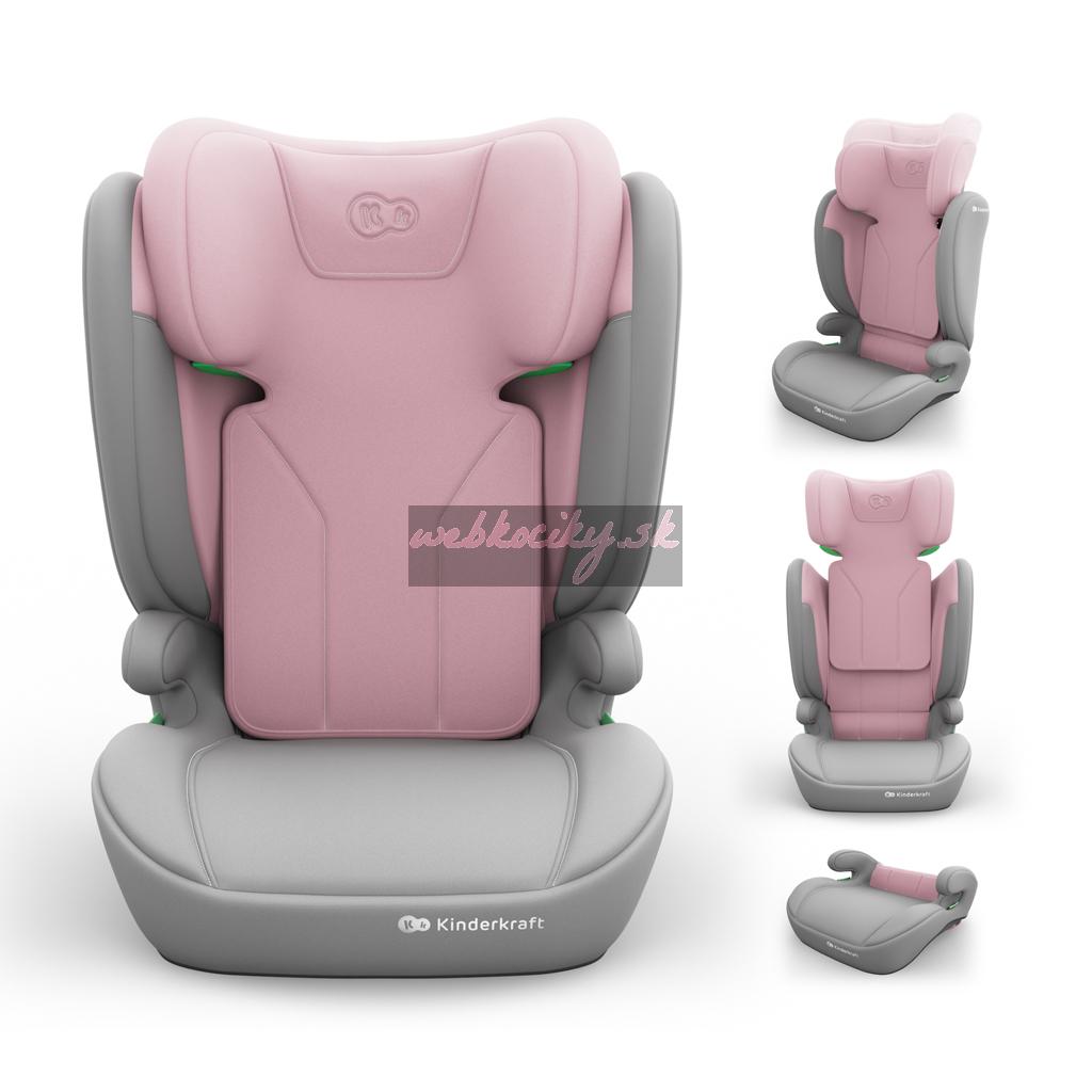 KINDERKRAFT Autosedačka i-Spark 2 Plus i-Size (100-150 cm) Pink
