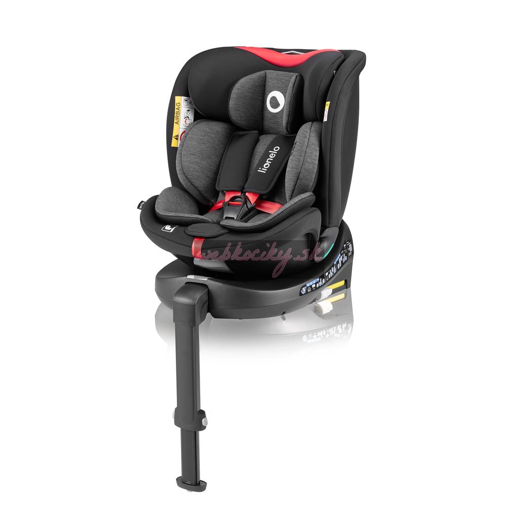 LIONELO Autosedačka Navy i-Size (40-150 cm) Black Red