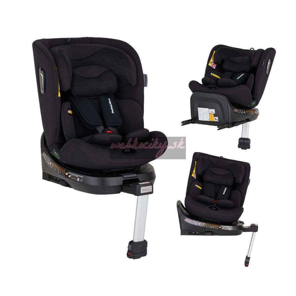 PETITE&MARS Autosedačka Twistguard Pro i-Size Coal Black Air 40-150 cm(0-36 kg)