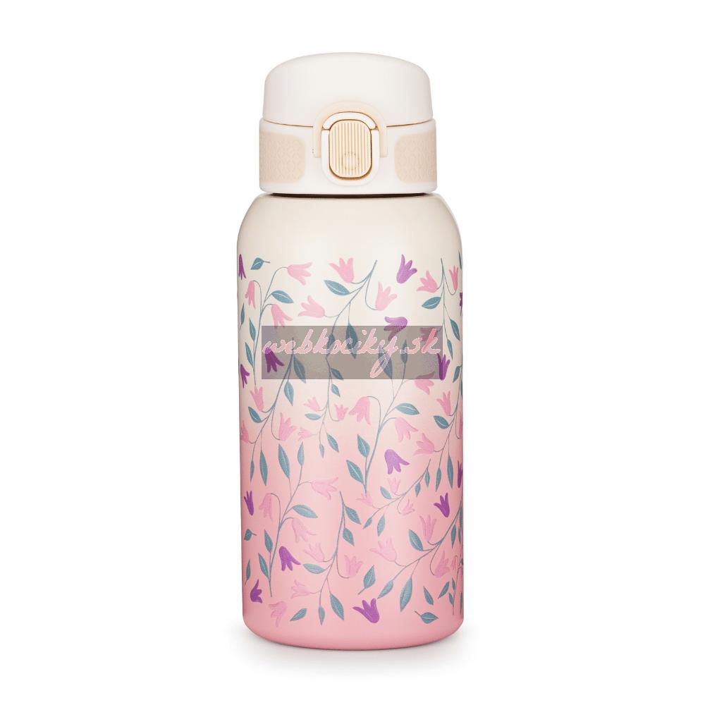 PETITE&MARS Fľaša nerezová termo s náustkom 500 ml Delicate Flowers 36m+