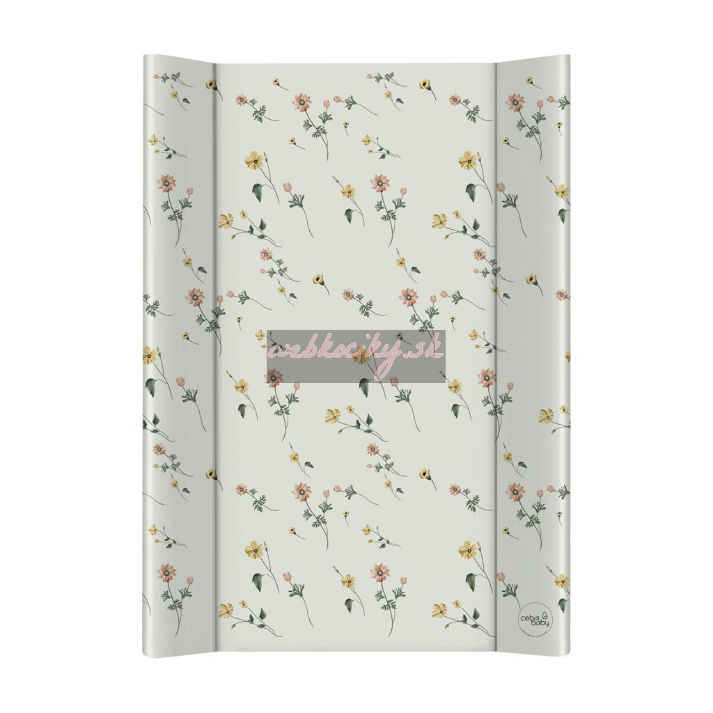 CEBA BABY Podložka prebaľovacia 2-hranná mäkká (50x70) Basic Floral Breeze