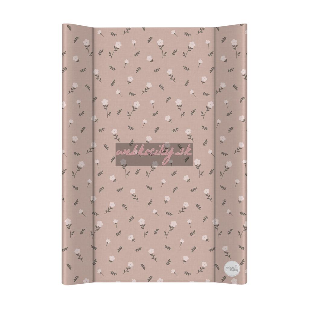 CEBA BABY Podložka prebaľovacia 2-hranná s pevnou doskou (50x70) Basic Petite Blossoms