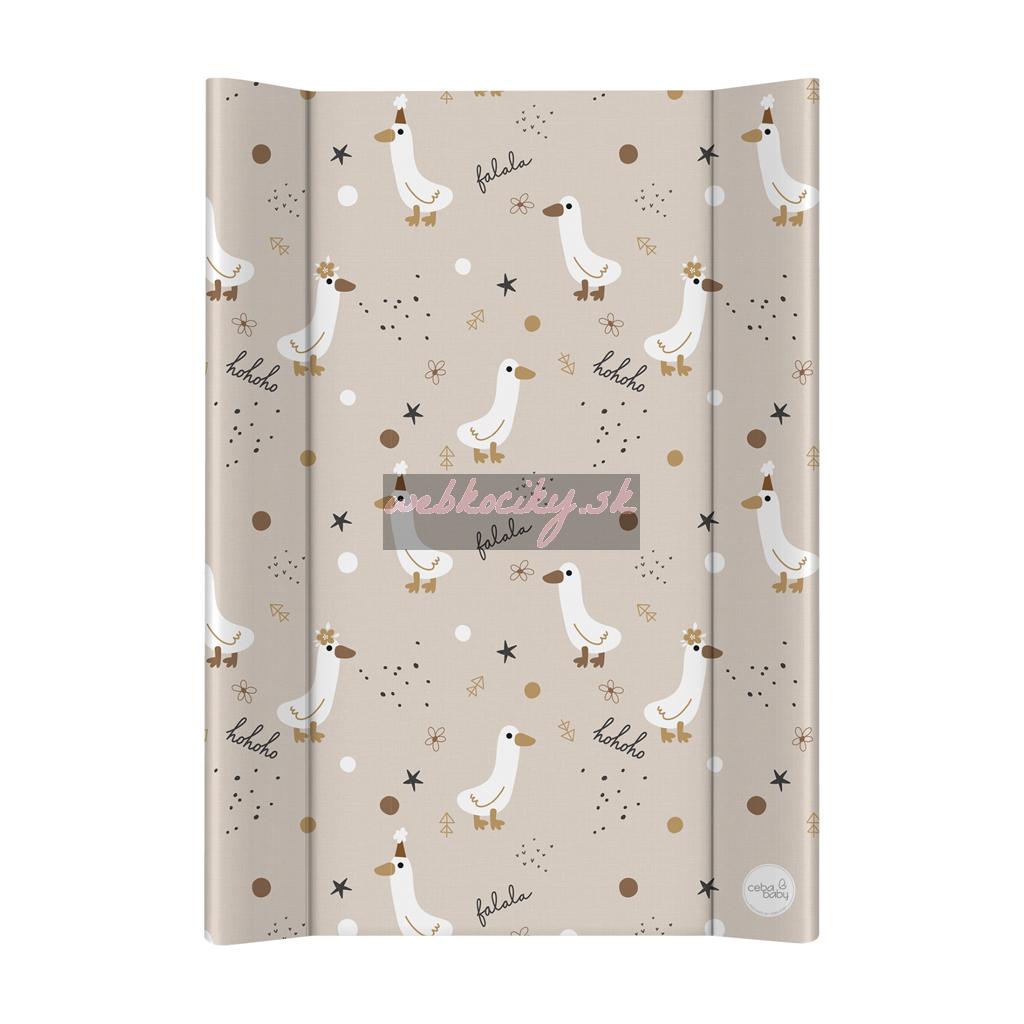 CEBA BABY Podložka prebaľovacia 2-hranná s pevnou doskou (50x70) Ultra Light Crazy Ducks