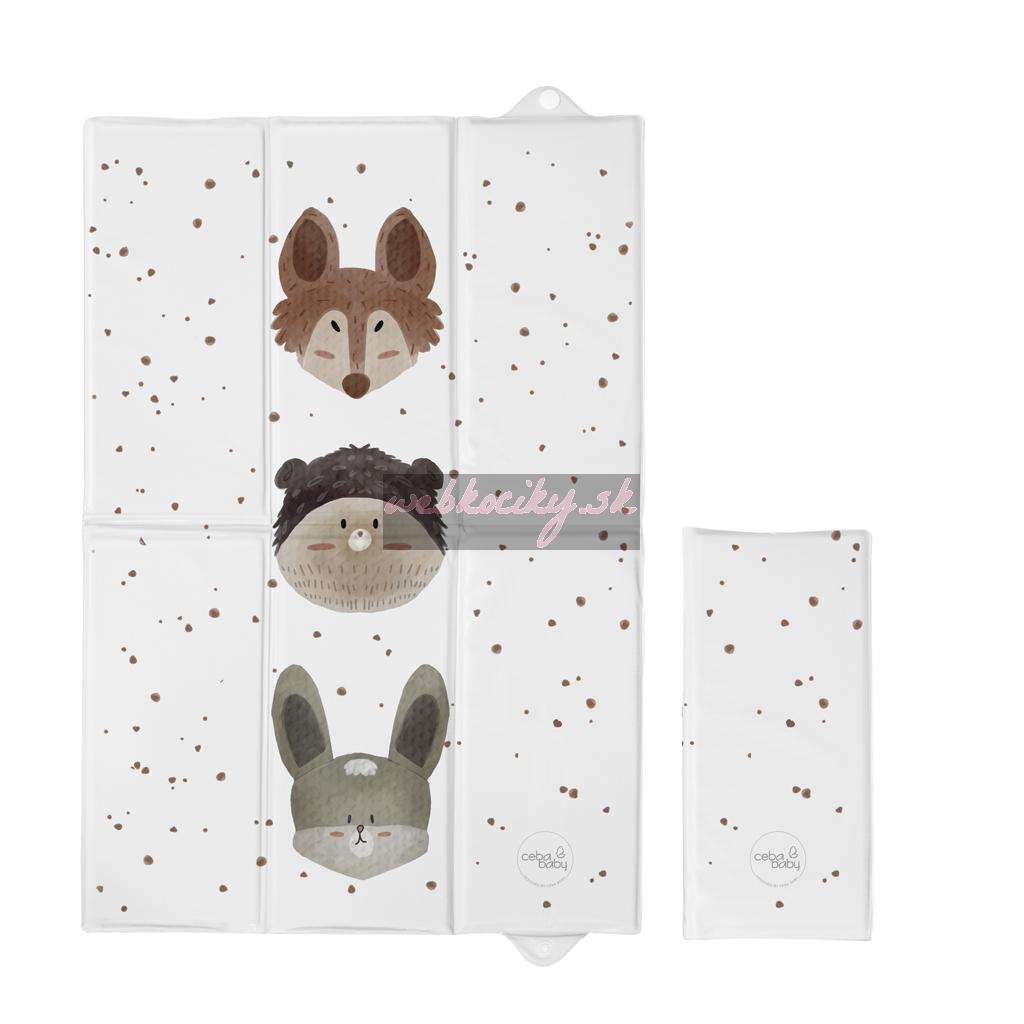 CEBA BABY Podložka prebaľovacia cestovná (60x40) Basic Cute Animals
