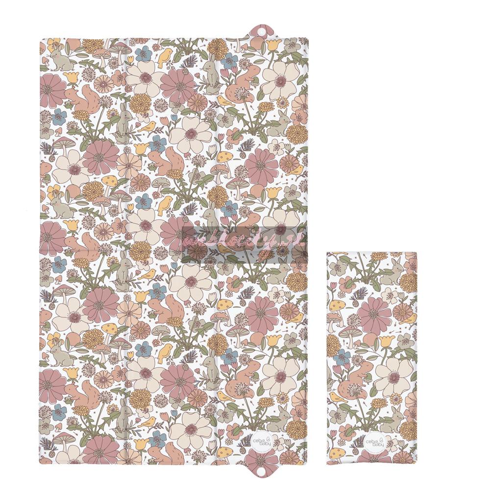 CEBA BABY Podložka prebaľovacia cestovná (60x40) Basic Garden