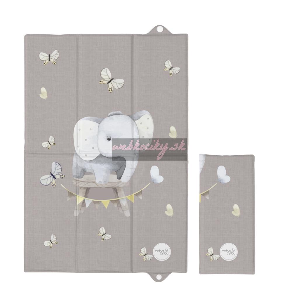 CEBA BABY Podložka prebaľovacia cestovná (60x40) Basic Little Elephant
