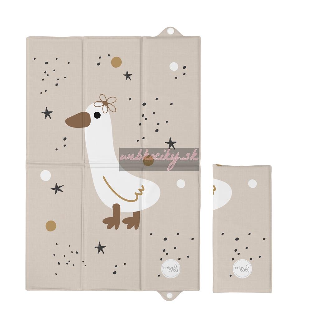 CEBA BABY Podložka prebaľovacia cestovná (60x40) Basic Star Duck