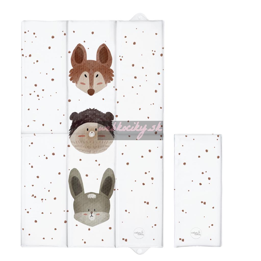 CEBA BABY Podložka prebaľovacia cestovná (80x50) Basic Cute Animals