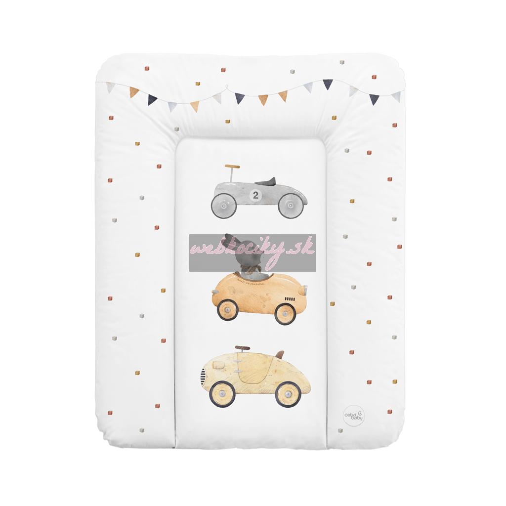 CEBA BABY Podložka prebaľovacia mäkká malá (50x70) Basic Bunny Driver