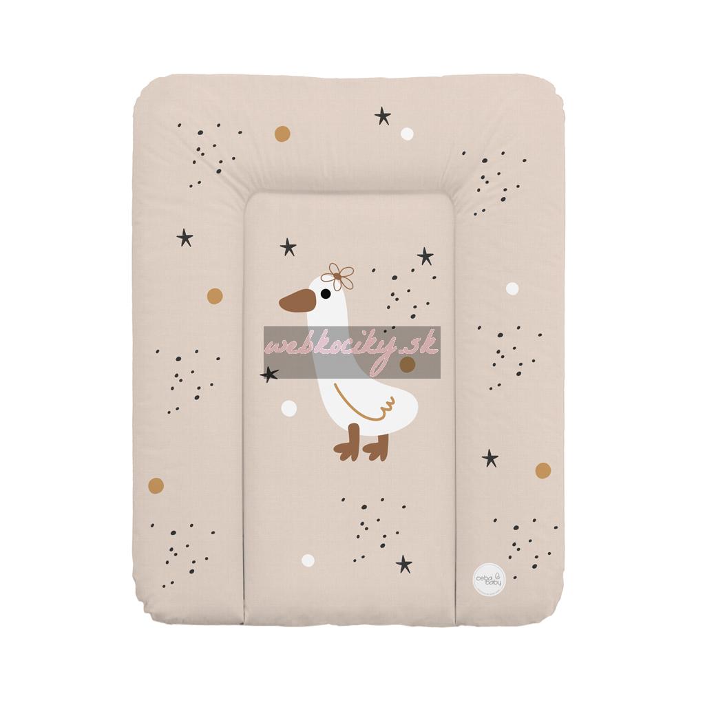 CEBA BABY Podložka prebaľovacia mäkká malá (50x70) Basic Star Duck