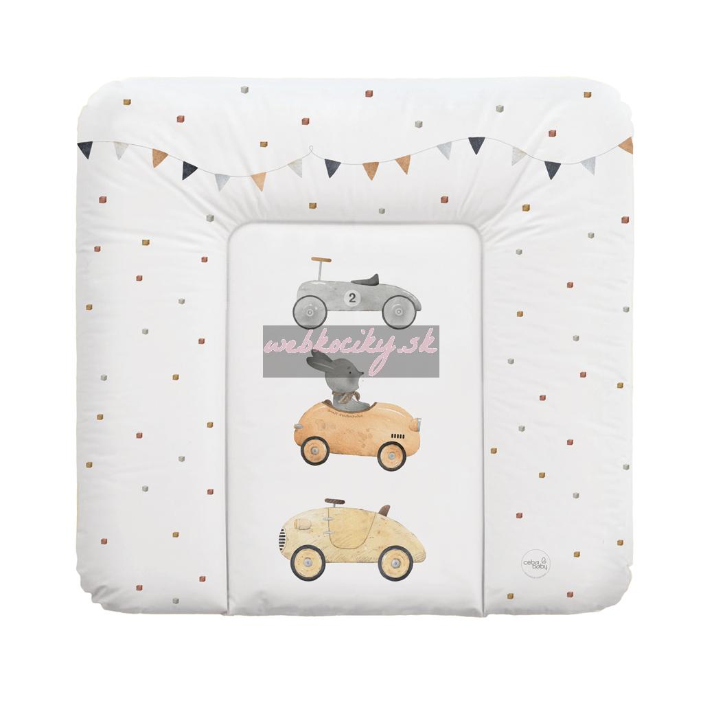 CEBA BABY Podložka prebaľovacia mäkká stredná (75x72) Basic Bunny Driver