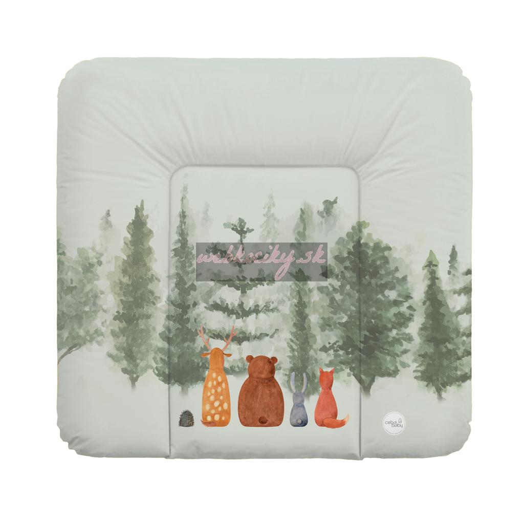 CEBA BABY Podložka prebaľovacia mäkká stredná (75x72) Basic Forest Companions
