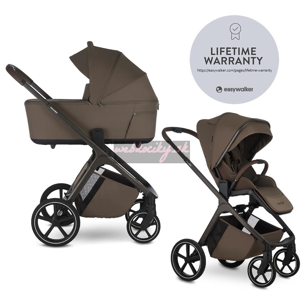 EASYWALKER Kočík kombinovaný Zoey Go Chestnut Brown