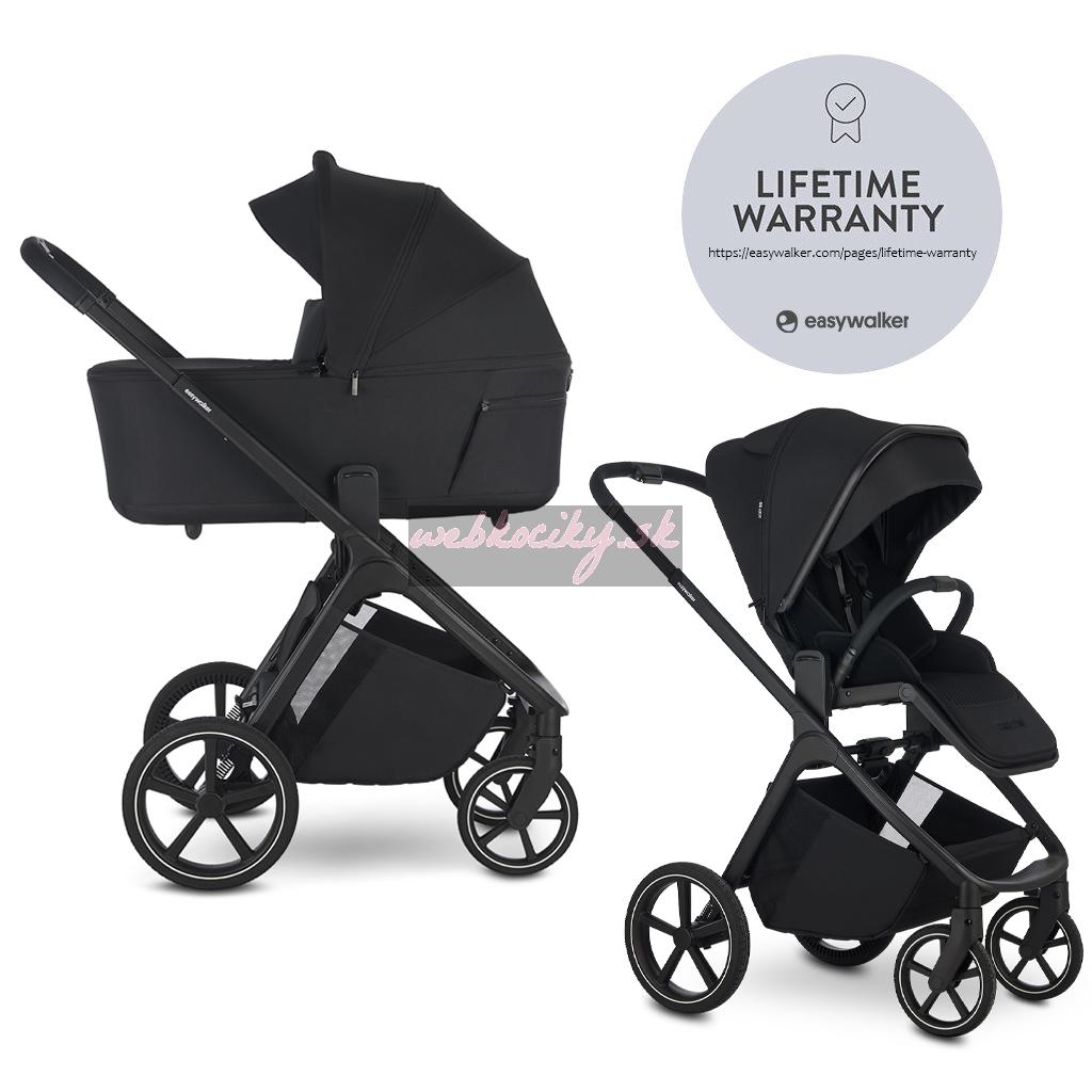 EASYWALKER Kočík kombinovaný Zoey Go Pure Black