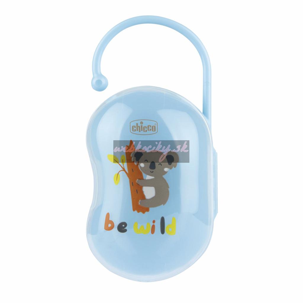 CHICCO Puzdro na cumlík dvojité Easy Box chlapec - koala