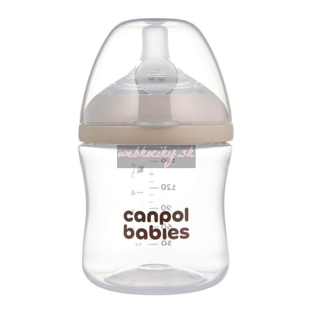 CANPOL BABIES Fľaša antikoliková Natural shape 150ml