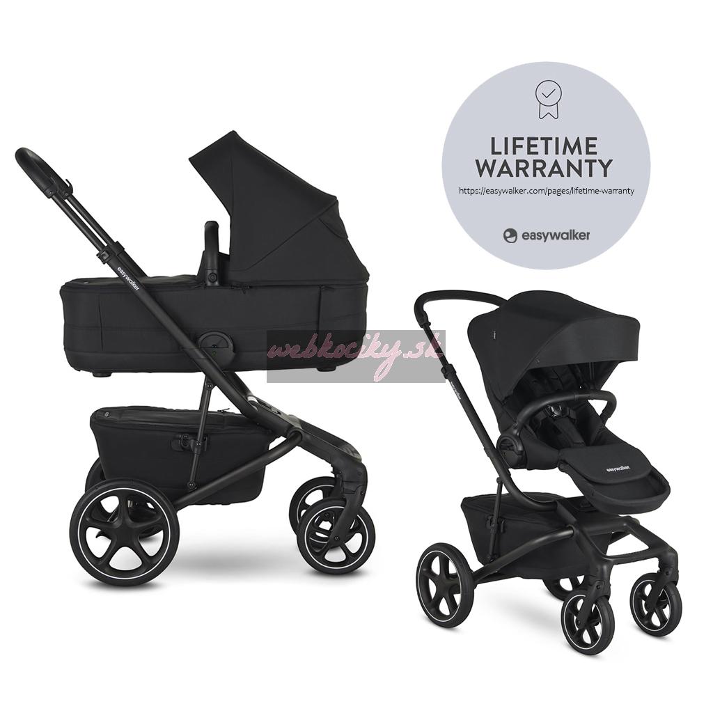 EASYWALKER Kočík kombinovaný Jimmey 2v1 Pepper Black LITE RWS