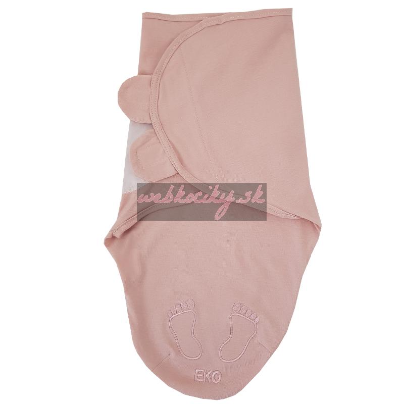 EKO Zavinovačka bavlnená Ulitka Powder pink 3-6 kg