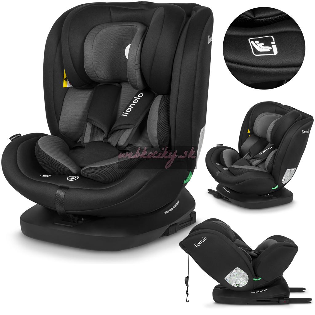 LIONELO Autosedačka Bastiaan i-Size (40-150 cm) Black Grey