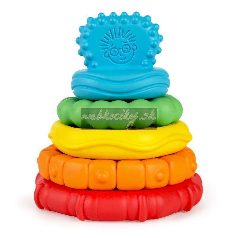 BABY EINSTEIN Hryzačka stohovacia 2v1 Stack&Teethe™ 0m+