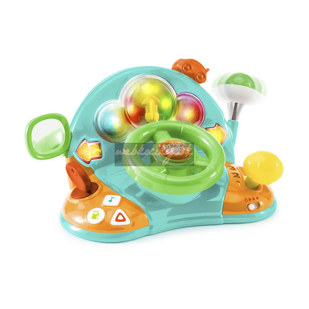 BRIGHT STARTS Hračka hudobná svetelná volant Lights&Colors Driver™ 6m+