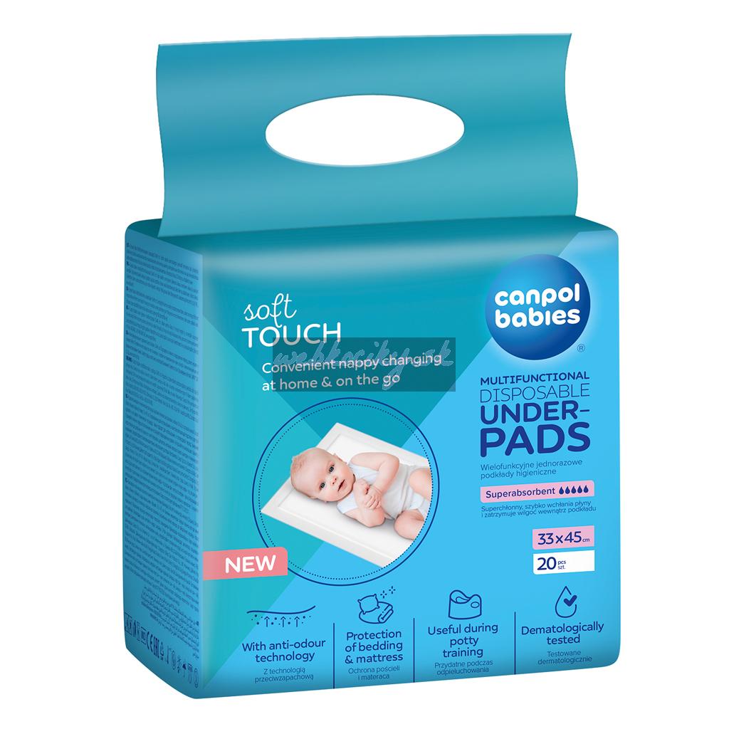 CANPOL BABIES Podložky multifunkčné hygienické 33x45, 20ks