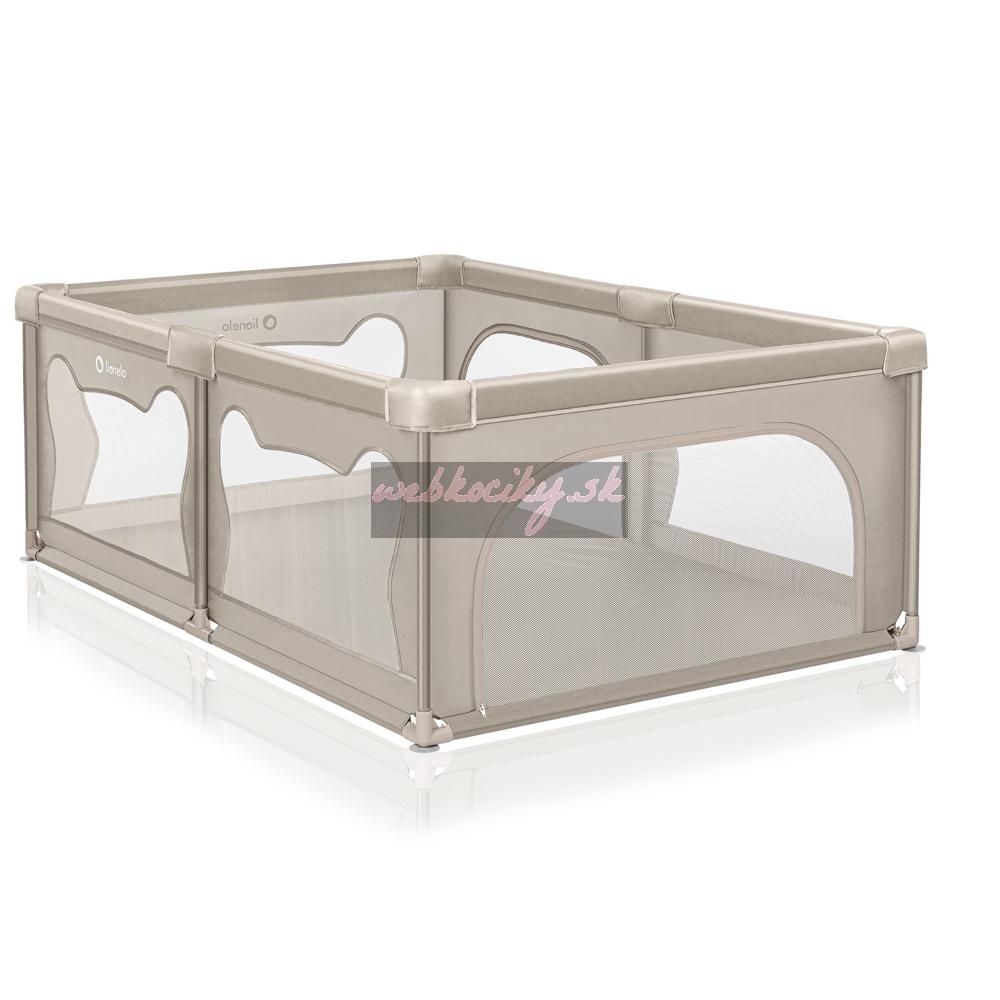 LIONELO Ohrádka pre deti Willow Beige Sand 127 x 187 cm