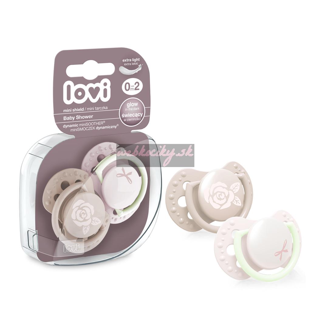 LOVI Cumlík mini Baby shower 0-2m 2ks holka