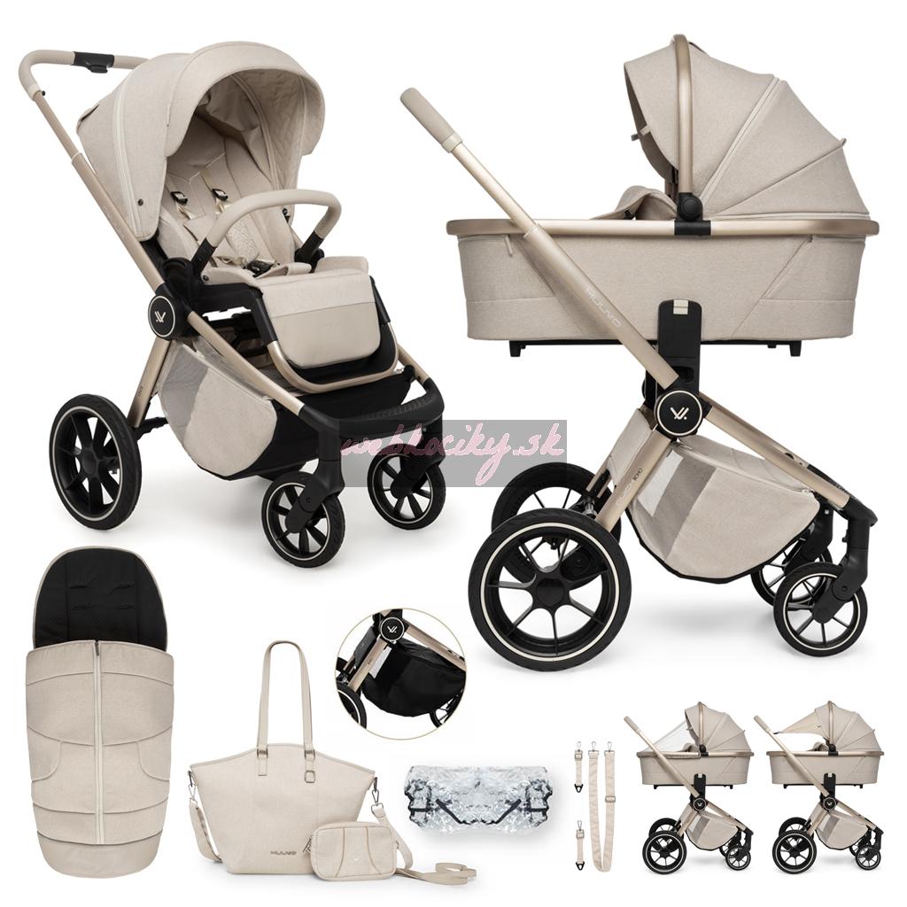 MUUVO Kočík kombinovaný Quick Boho Beige set 2v1
