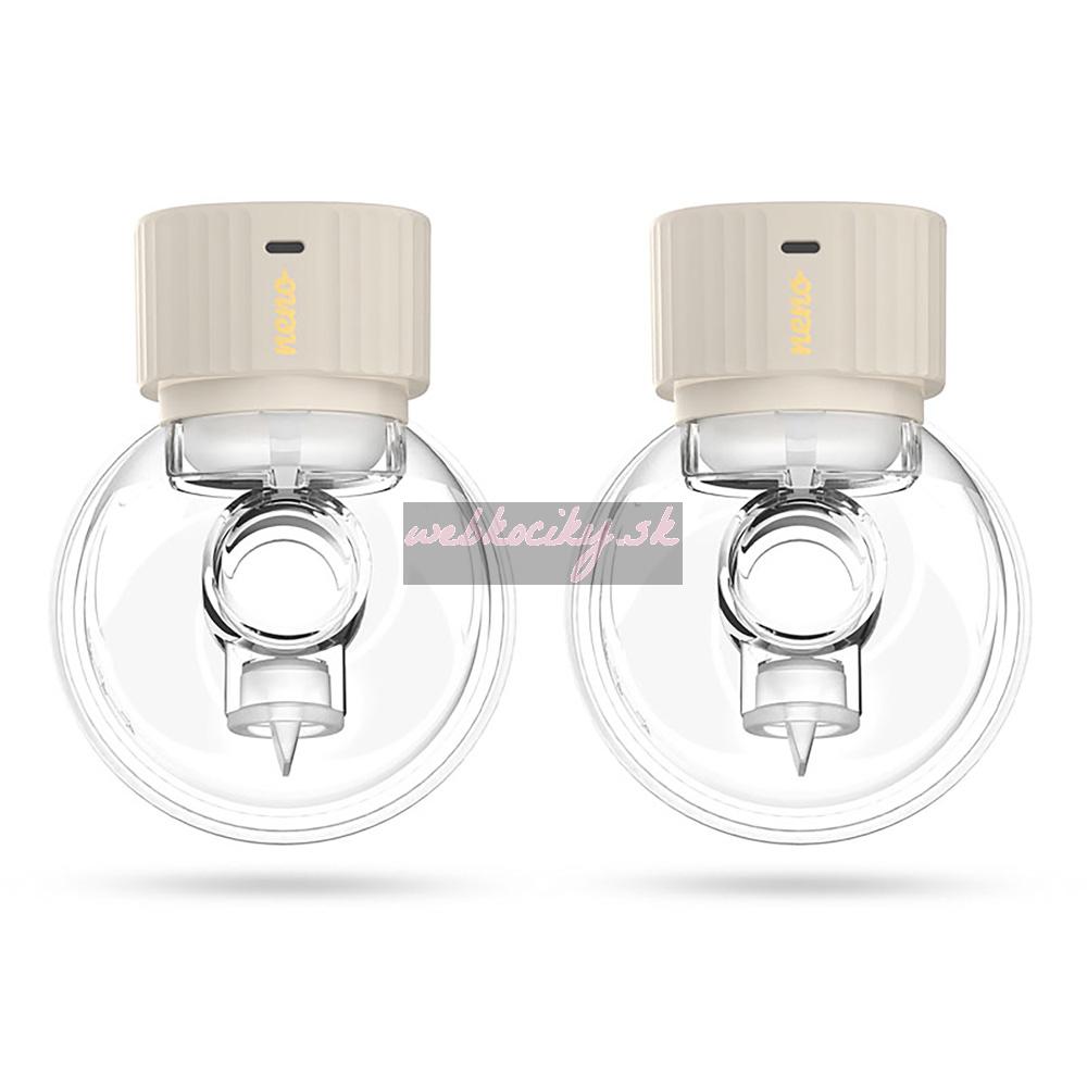 NENO Odsávačka mlieka Vento Duo bezdrôtová hands-free mušľová 3-fázová, USB-C
