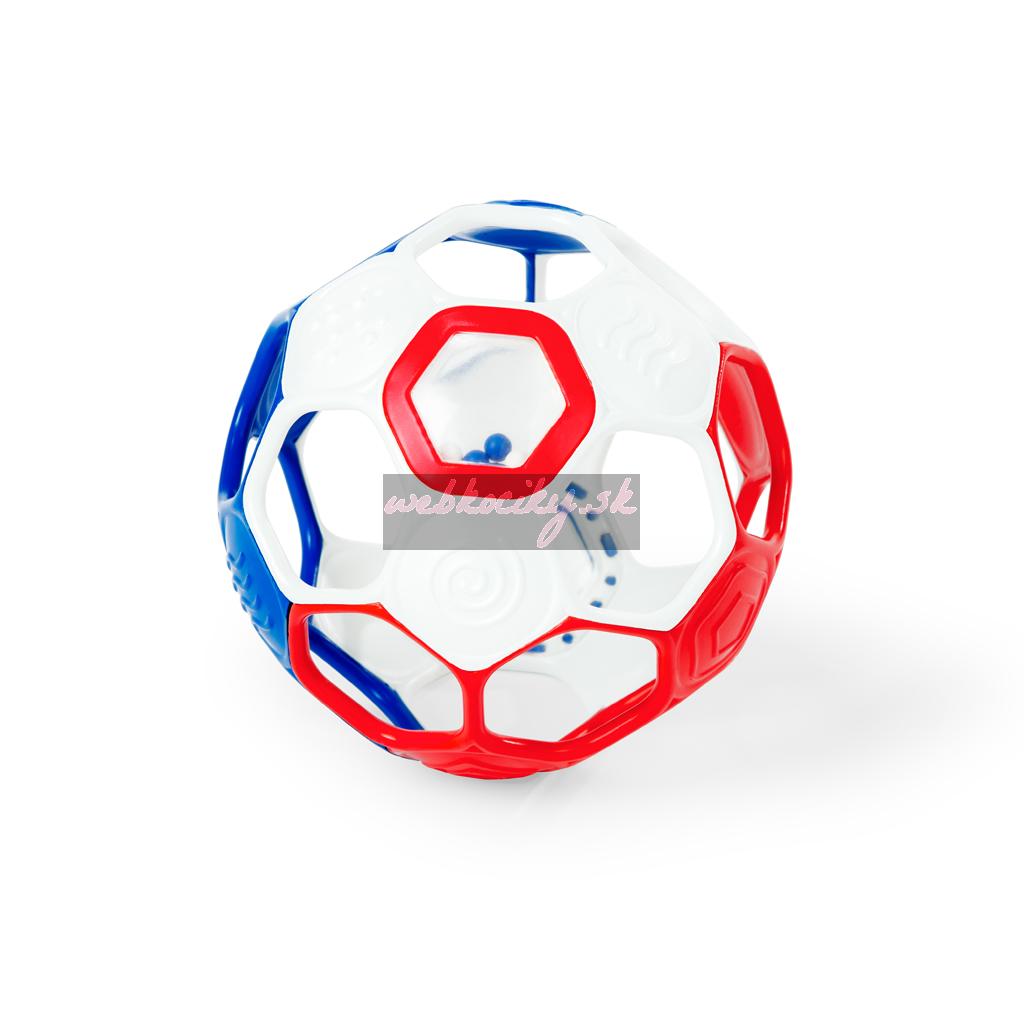 OBALL Hračka Oball RATTLE GOALS™ 10 cm Red, White & Blue 0m+