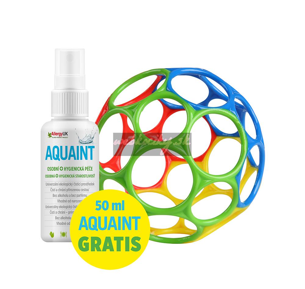 OBALL Hračka Oball™ Classic 10 cm mix farieb 0m+AQUAINT 100% ekologická čistiaca voda 50 ml