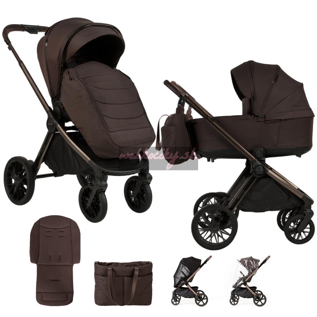 ADAMEX Kočík kombinovaný Bianco 13 New Chocolate Brown