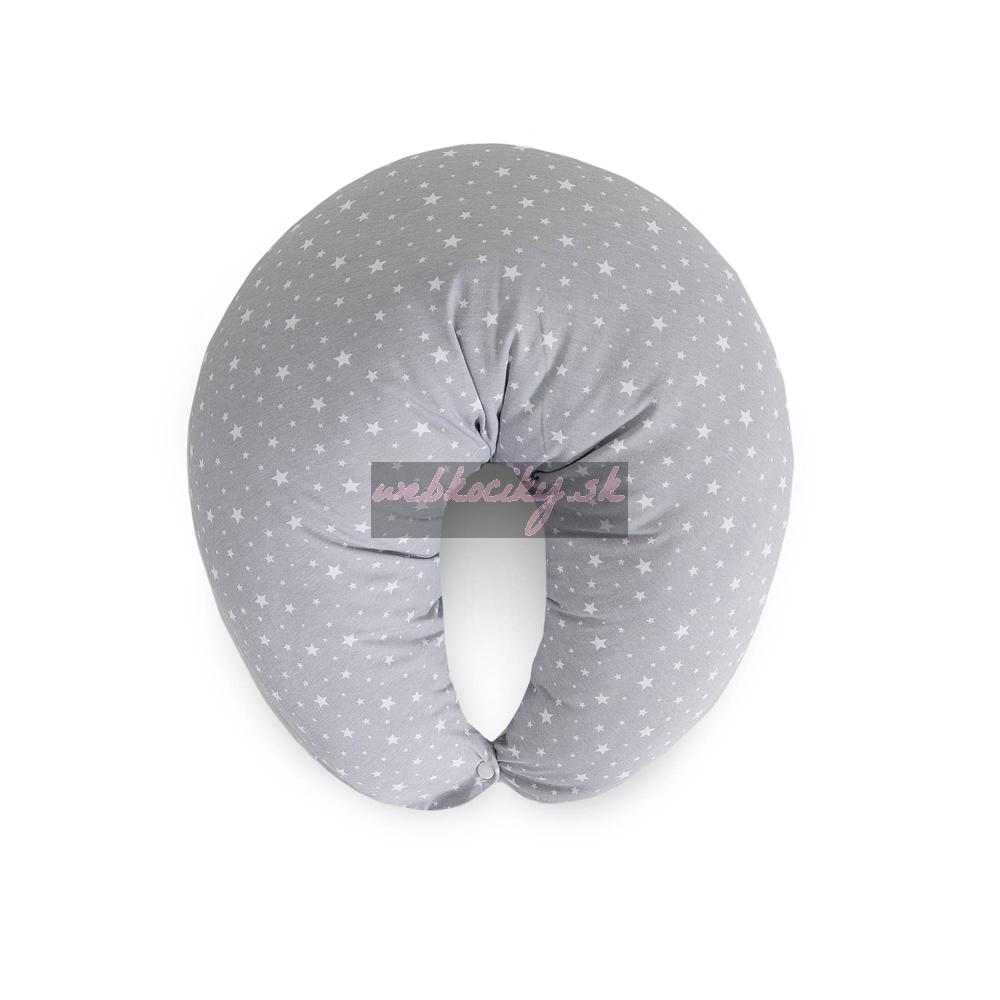 CEBA BABY Vankúš na dojčenie HUGGY (150x60x37) Basic Grey Stars