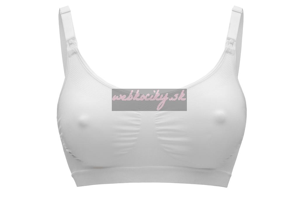 MEDELA Podprsenka tehotenská a na dojčenie Keep Cool™, biela L