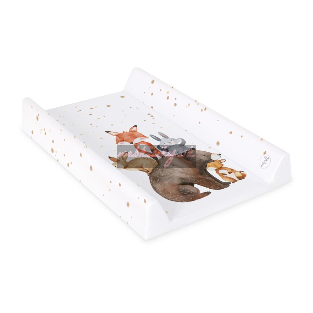 CEBA BABY Podložka prebaľovacia 2-hranná s pevnou doskou (50x70) Ultra Light Forest Friends