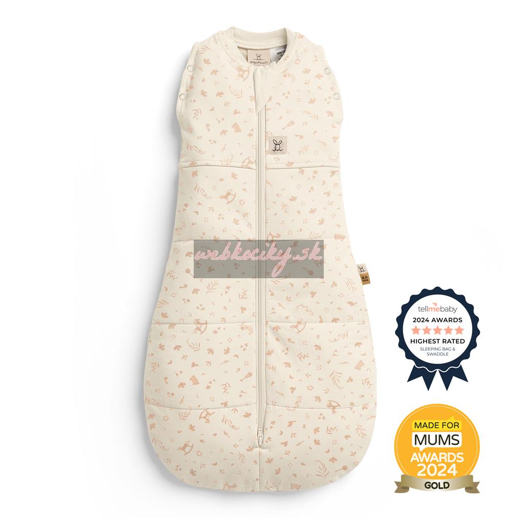 ERGOPOUCH Zavinovačka a pytel na spanie 2v1 Cocoon Lullaby 0-3m, 3-6kg, 2,5tog