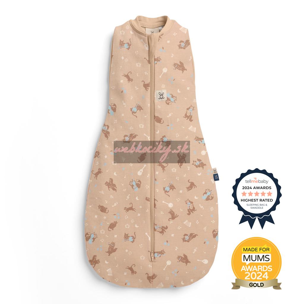 ERGOPOUCH Zavinovačka a pytel na spanie 2v1 Cocoon Melody 6-12m, 8-10kg, 1,0tog