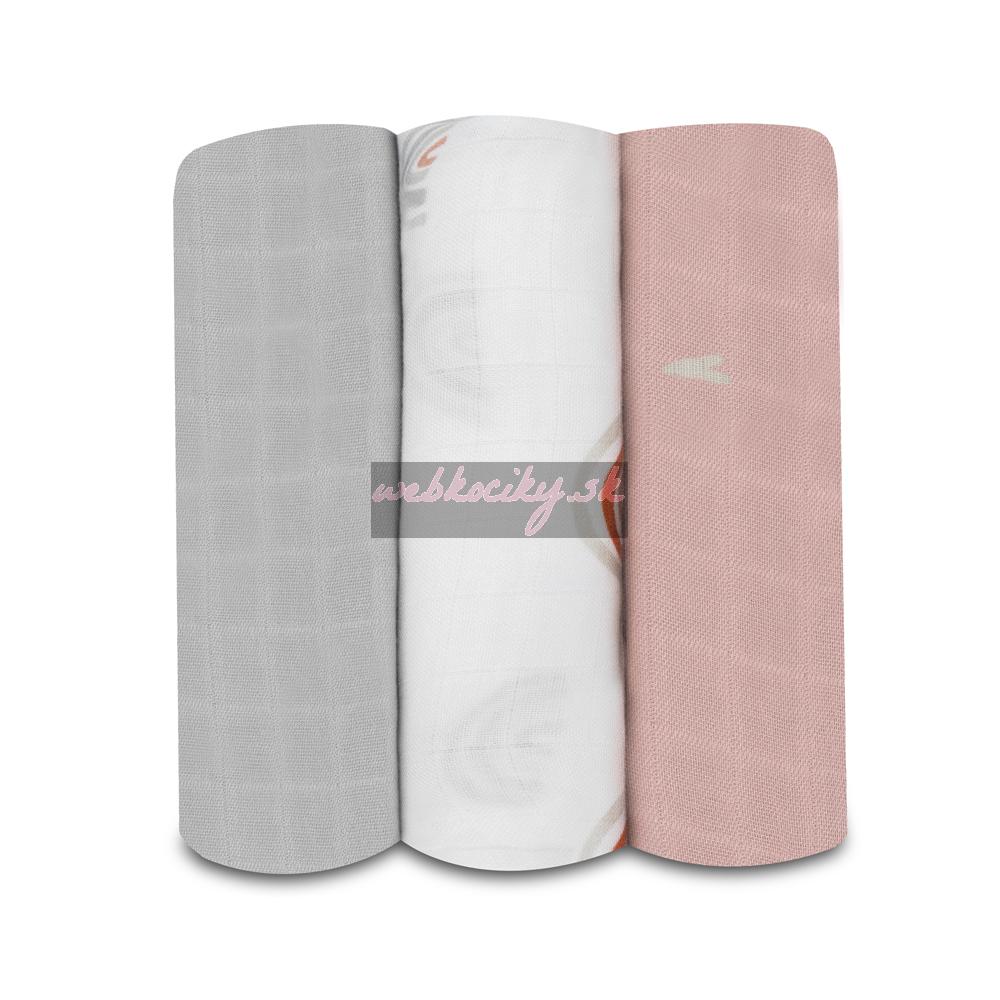 LIONELO Bambusové plienky Bamboo Set Rainbow, 3 ks