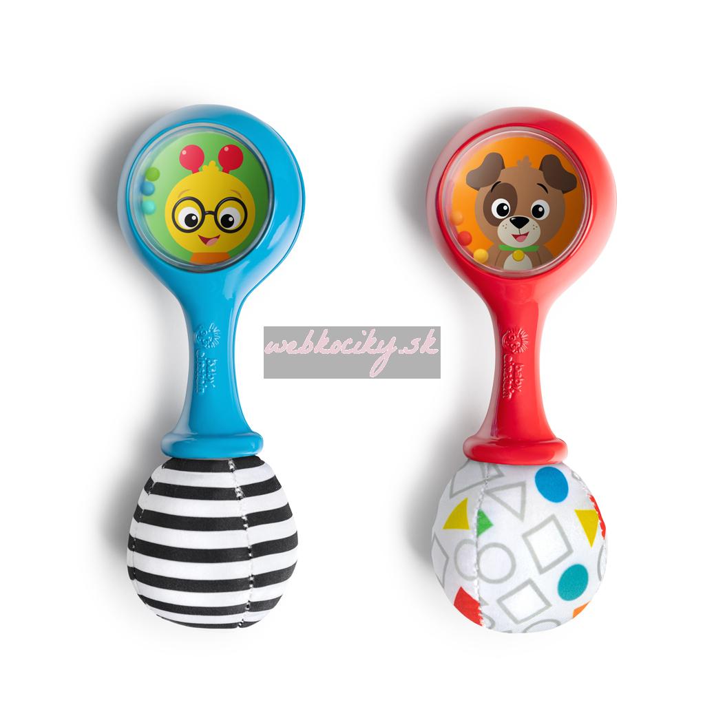 BABY EINSTEIN Hračka hrkálka Shake & Groove™ 2ks, 3m+