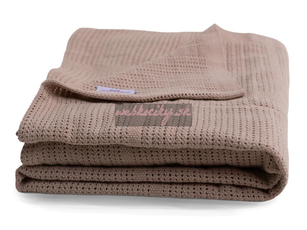 BABYMATEX Deka úpletová z bavlny 75x100cm Sisi béžová