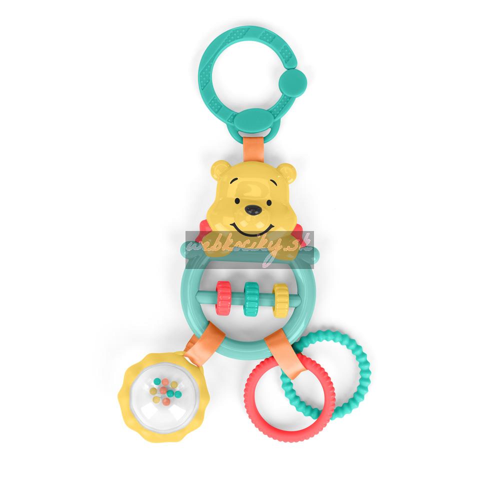 BRIGHT STARTS Hračka na C krúžku aktívna Winnie the Pooh Busy Bear™ 0m+