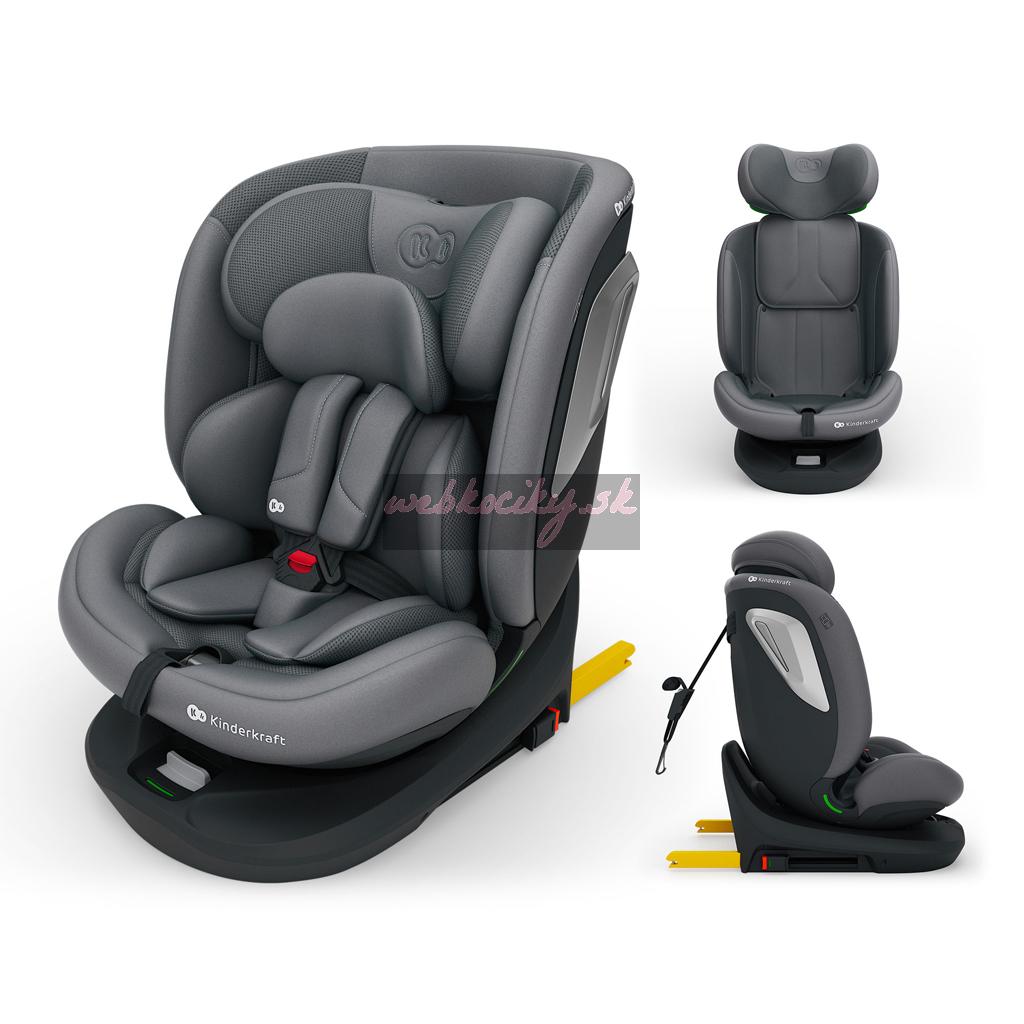 KINDERKRAFT Autosedačka i-Grow 2 Plus (40-150 cm) Grey