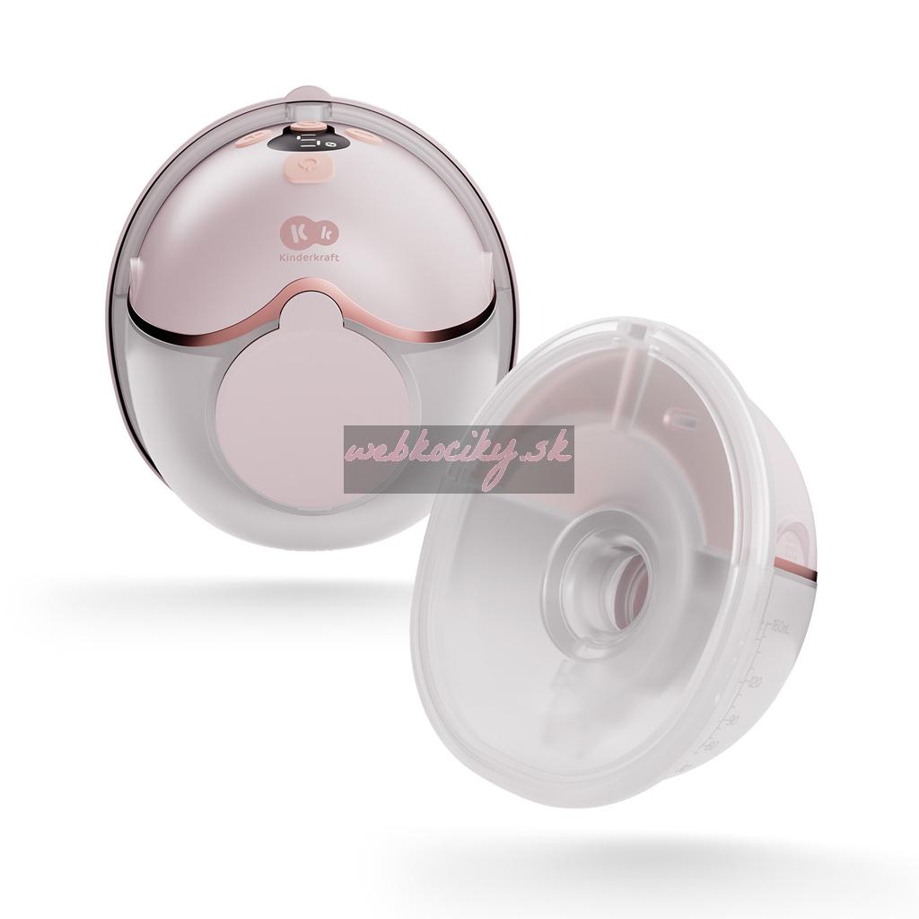 KINDERKRAFT Odsávačka materského mlieka Single Hands-free Mamaflow Pink